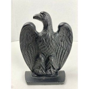 Robert Emig Vintage 1940's Cast Iron Eagle Door Stop/Bookend Felt Bottom 6.5" H